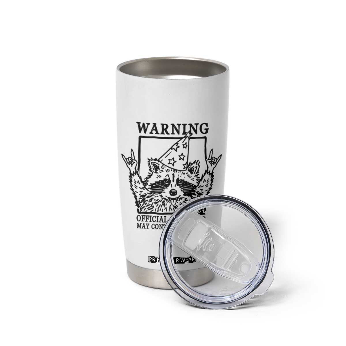 Vintage Raccoon 13th Birthday Tumbler Cup 13 Year Old Official Teenager Gifts TS10 Print Your Wear