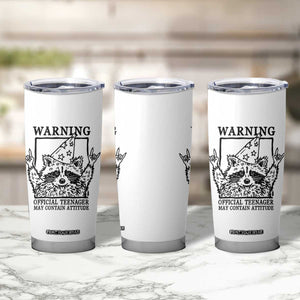 Vintage Raccoon 13th Birthday Tumbler Cup 13 Year Old Official Teenager Gifts TS10 Print Your Wear