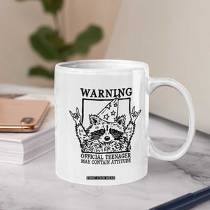 Vintage Raccoon 13th Birthday Coffee Mug 13 Year Old Official Teenager Gifts TS10 Print Your Wear