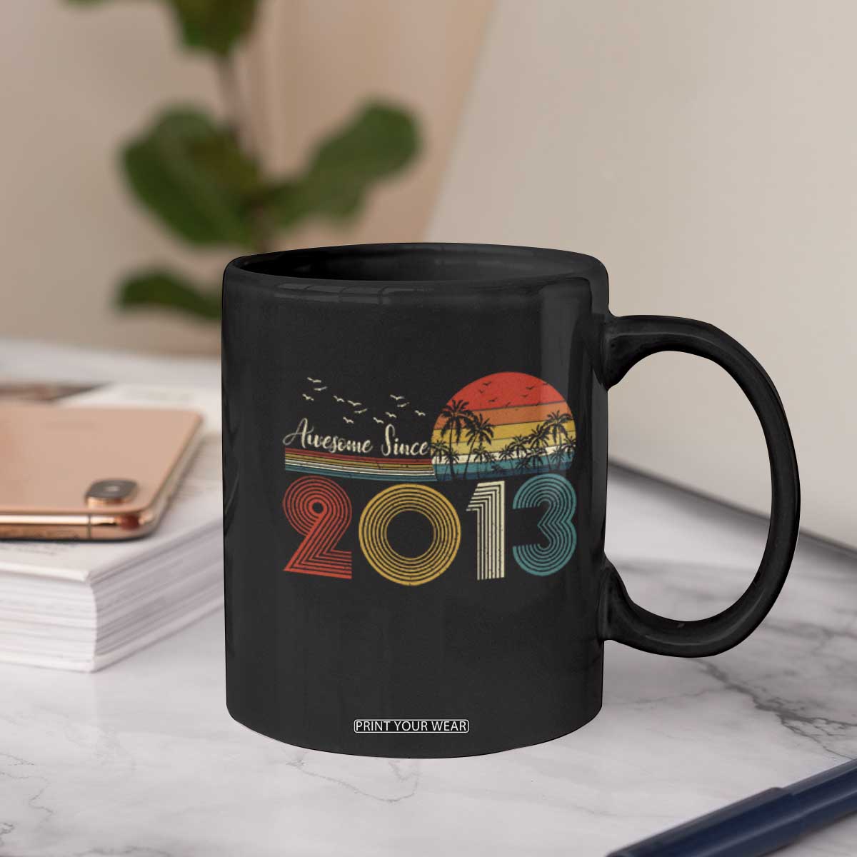 Awesome Since 2013 Coffee Mug 13th Birthday 13 Year Old Son Boy TS10 Print Your Wear