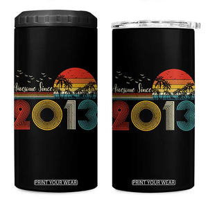 Awesome Since 2013 4 in 1 Can Cooler Tumbler 13th Birthday 13 Year Old Son Boy TS10 One Size: 16 oz Black Print Your Wear