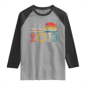 Awesome Since 2013 Raglan Shirt 13th Birthday 13 Year Old Son Boy TS10 Sport Gray Black Print Your Wear