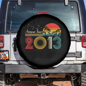 Awesome Since 2013 Spare Tire Cover 13th Birthday 13 Year Old Son Boy TS10 No hole Black Print Your Wear