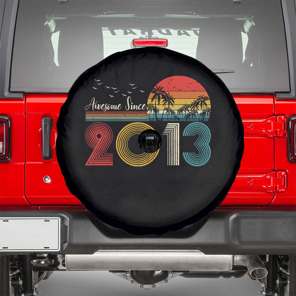 Awesome Since 2013 Spare Tire Cover 13th Birthday 13 Year Old Son Boy TS10 Black Print Your Wear