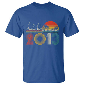 Awesome Since 2013 T Shirt 13th Birthday 13 Year Old Son Boy TS10 Royal Blue Print Your Wear