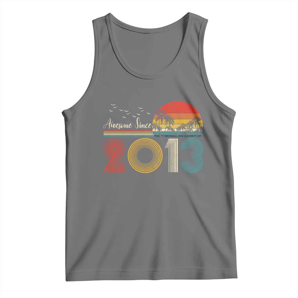 Awesome Since 2013 Tank Top 13th Birthday 13 Year Old Son Boy TS10 Black Heather Print Your Wear