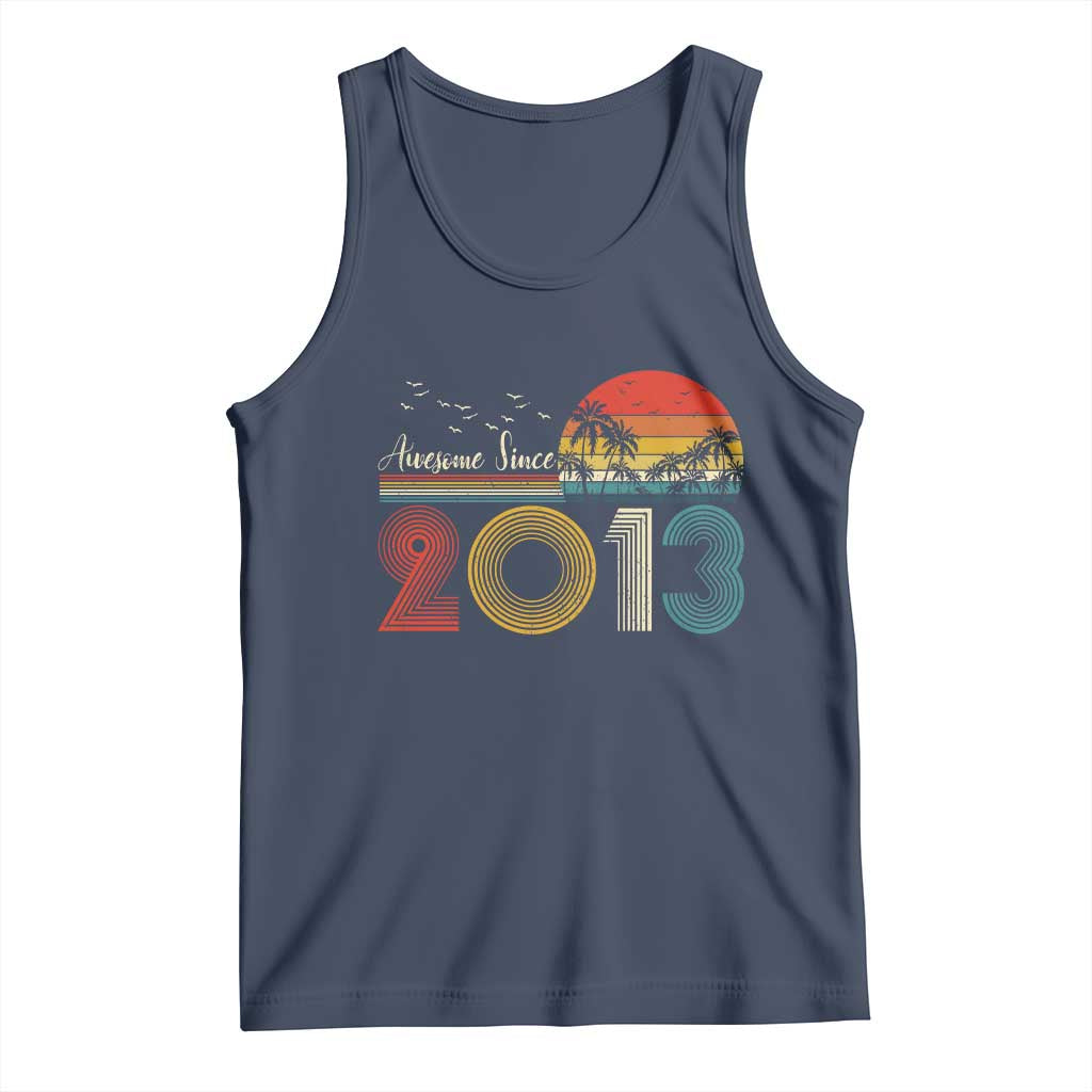Awesome Since 2013 Tank Top 13th Birthday 13 Year Old Son Boy TS10 Navy Print Your Wear