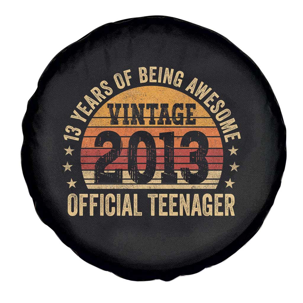 Vintage 2013 Official Teenager Spare Tire Cover 13 Year Old 13th Birthday TS10 Print Your Wear