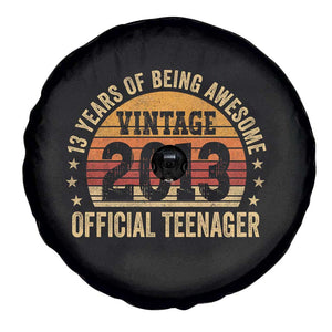 Vintage 2013 Official Teenager Spare Tire Cover 13 Year Old 13th Birthday TS10 Print Your Wear
