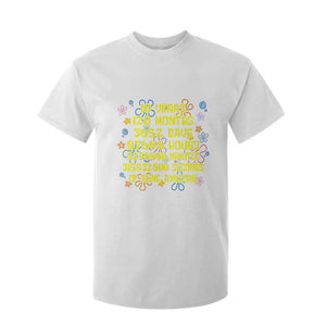 10th Birthday Gifts T Shirt For Kid Flowers 10 Years Of Being Awesome 10 Year Old Bday TS10 White Print Your Wear
