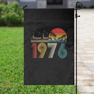 Awesome Since 1976 Birthday Garden Flag Vintage 50th 50 Year Old Bday Gifts TS10 Print Your Wear