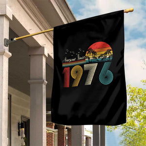Awesome Since 1976 Birthday Garden Flag Vintage 50th 50 Year Old Bday Gifts TS10 Print Your Wear