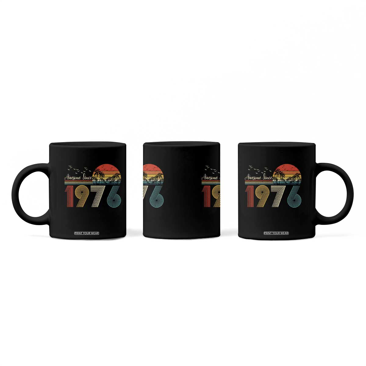 Awesome Since 1976 Birthday Coffee Mug Vintage 50th 50 Year Old Bday Gifts TS10 Print Your Wear