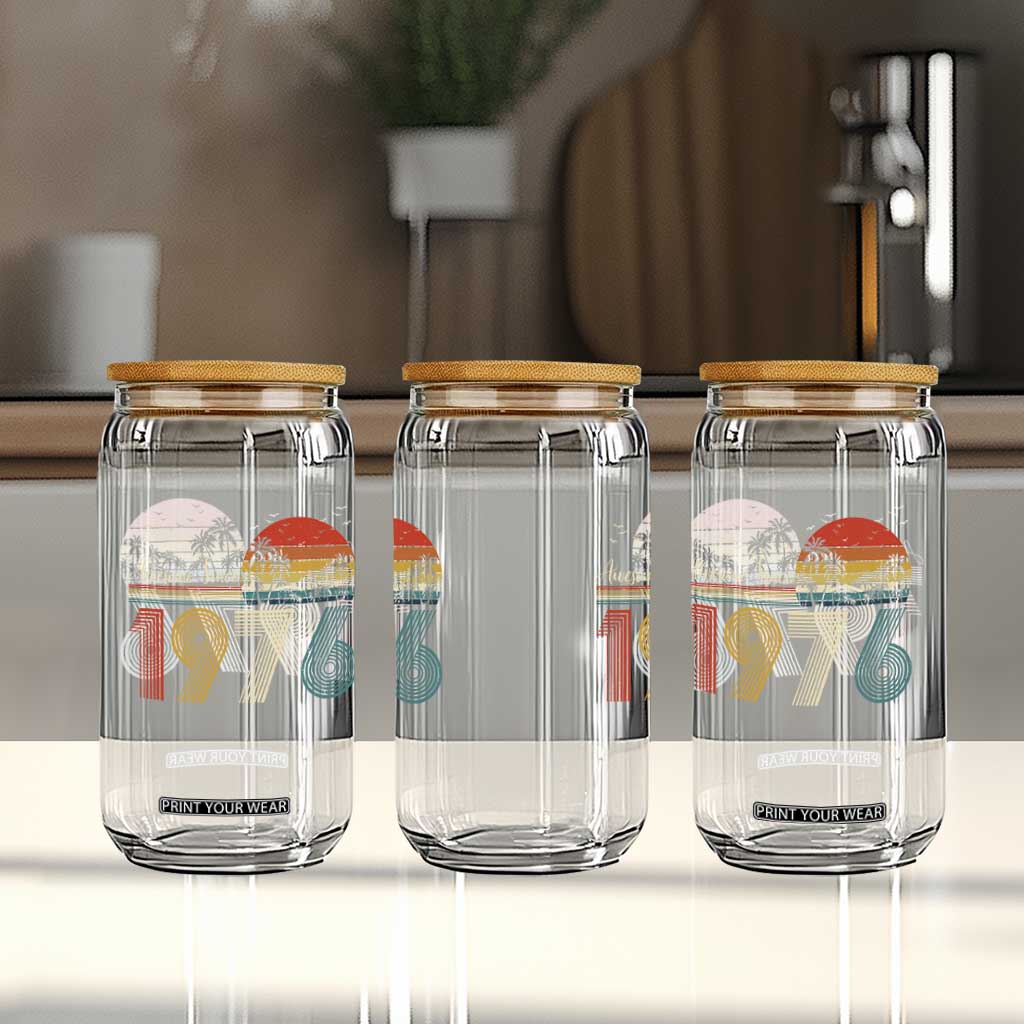 Awesome Since 1976 Birthday Glass Can Vintage 50th 50 Year Old Bday Gifts TS10 Print Your Wear
