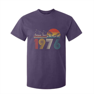 Awesome Since 1976 Birthday T Shirt For Kid Vintage 50th 50 Year Old Bday Gifts TS10 Purple Print Your Wear