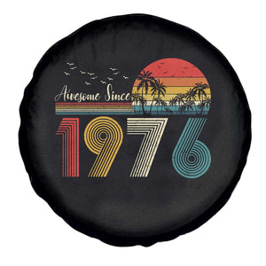 Awesome Since 1976 Birthday Spare Tire Cover Vintage 50th 50 Year Old Bday Gifts TS10 Print Your Wear