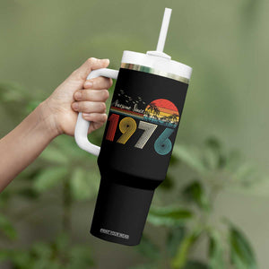 Awesome Since 1976 Birthday Tumbler With Handle Vintage 50th 50 Year Old Bday Gifts TS10 Print Your Wear