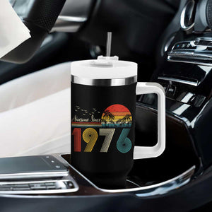 Awesome Since 1976 Birthday Tumbler With Handle Vintage 50th 50 Year Old Bday Gifts TS10 Print Your Wear