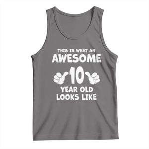 10th Birthday Gifts Tank Top Awesome 10 Year Old Bday Son Boy Girl 10yr TS10 Deep Heather Print Your Wear