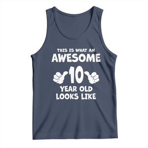 10th Birthday Gifts Tank Top Awesome 10 Year Old Bday Son Boy Girl 10yr TS10 Navy Print Your Wear