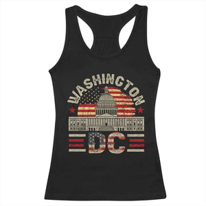 Washington DC Racerback Tank Top Retro US Flag Souvenir Gift TS10 Black Print Your Wear