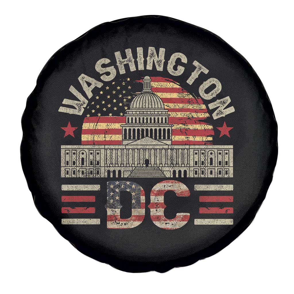 Washington DC Spare Tire Cover Retro US Flag Souvenir Gift TS10 Print Your Wear
