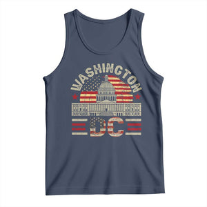 Washington DC Tank Top Retro US Flag Souvenir Gift TS10 Navy Print Your Wear
