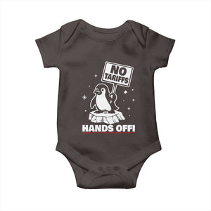 Funny Resist Penguins Baby Onesie Tariffs on Penguins? Really TS10 Dark Chocolate Print Your Wear