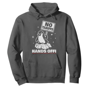 Funny Resist Penguins Hoodie Tariffs on Penguins? Really TS10 Dark Heather Print Your Wear