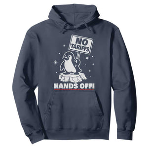 Funny Resist Penguins Hoodie Tariffs on Penguins? Really TS10 Navy Print Your Wear