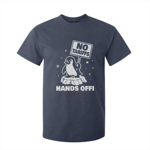 Funny Resist Penguins T Shirt For Kid Tariffs on Penguins? Really TS10 Navy Print Your Wear