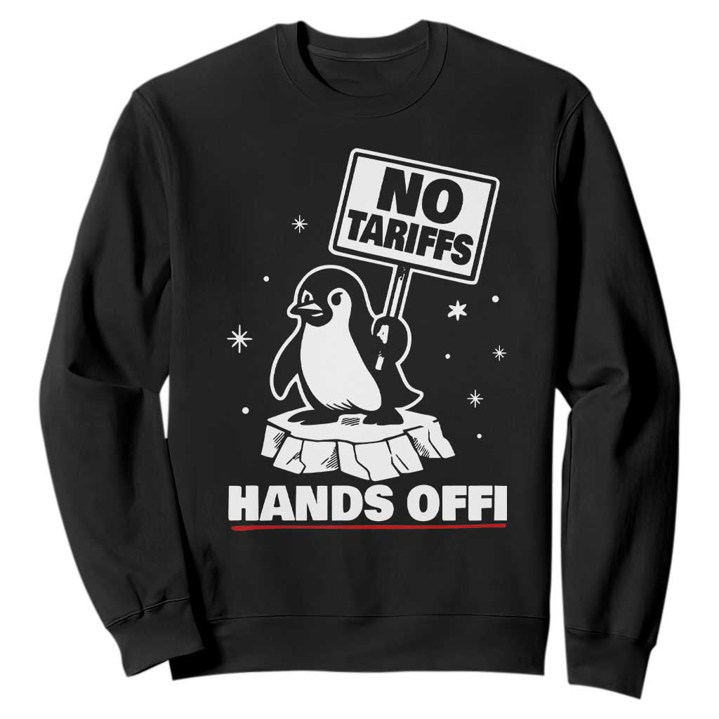 Funny Resist Penguins Sweatshirt Tariffs on Penguins? Really TS10 Black Print Your Wear