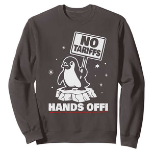 Funny Resist Penguins Sweatshirt Tariffs on Penguins? Really TS10 Dark Chocolate Print Your Wear
