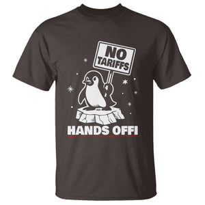 Funny Resist Penguins T Shirt Tariffs on Penguins? Really TS10 Dark Chocolate Print Your Wear