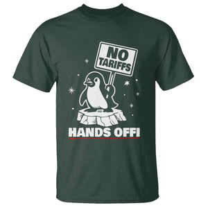 Funny Resist Penguins T Shirt Tariffs on Penguins? Really TS10 Dark Forest Green Print Your Wear