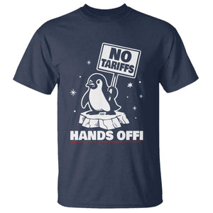 Funny Resist Penguins T Shirt Tariffs on Penguins? Really TS10 Navy Print Your Wear