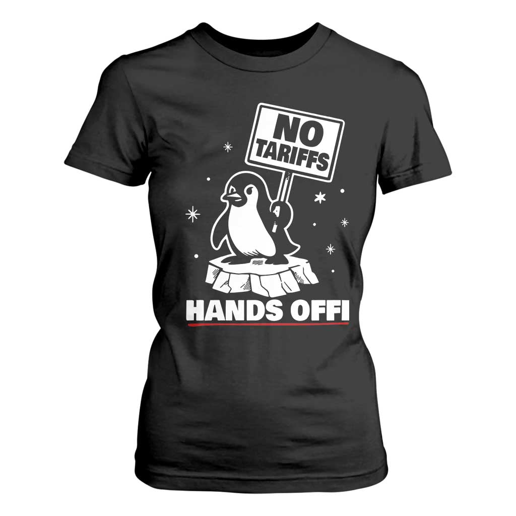 Funny Resist Penguins T Shirt For Women Tariffs on Penguins? Really TS10 Black Print Your Wear