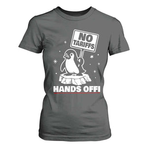 Funny Resist Penguins T Shirt For Women Tariffs on Penguins? Really TS10 Dark Heather Print Your Wear