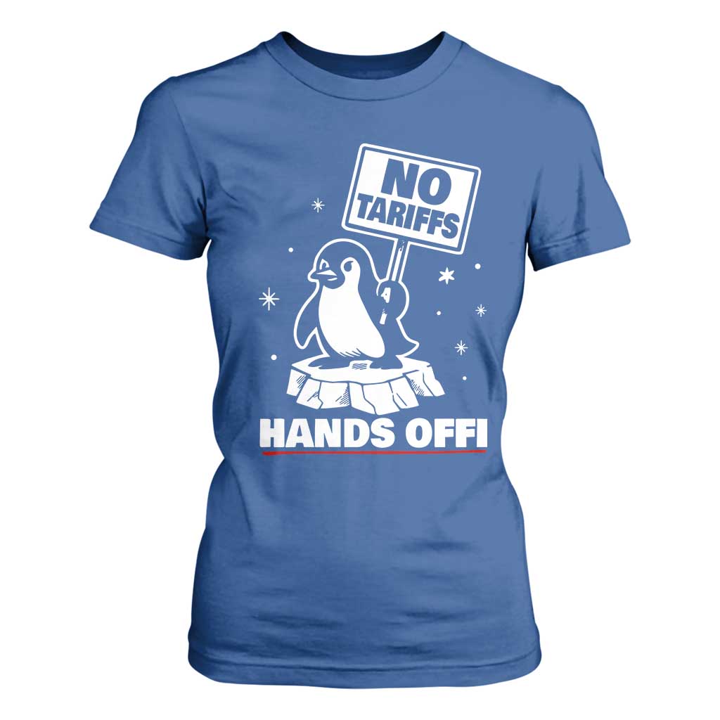 Funny Resist Penguins T Shirt For Women Tariffs on Penguins? Really TS10 Royal Blue Print Your Wear
