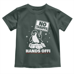 Funny Resist Penguins Toddler T Shirt Tariffs on Penguins? Really TS10 Dark Forest Green Print Your Wear