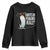 Hands Off Protest Youth Sweatshirt Stand With Penguins Resist Against Tariffs TS10 Black Print Your Wear