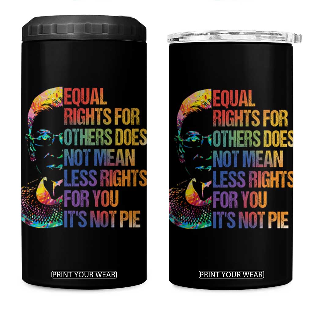 Notorious RBG 4 in 1 Can Cooler Tumbler Feminist Citizen LGBTQ+ Equal Rights Advocate TS10 One Size: 16 oz Black Print Your Wear