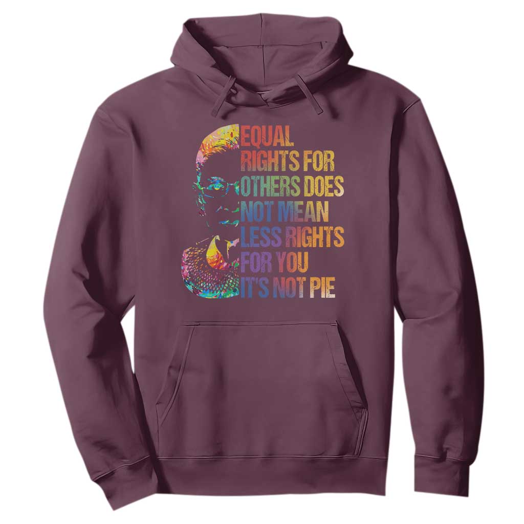 Notorious RBG Hoodie Feminist Citizen LGBTQ+ Equal Rights Advocate TS10 Maroon Print Your Wear
