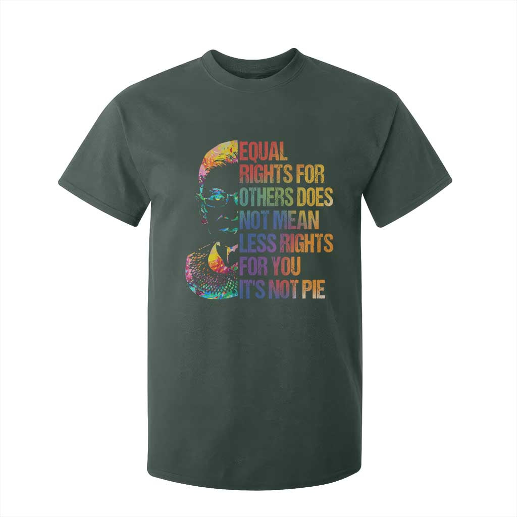 Notorious RBG T Shirt For Kid Feminist Citizen LGBTQ+ Equal Rights Advocate TS10 Dark Forest Green Print Your Wear