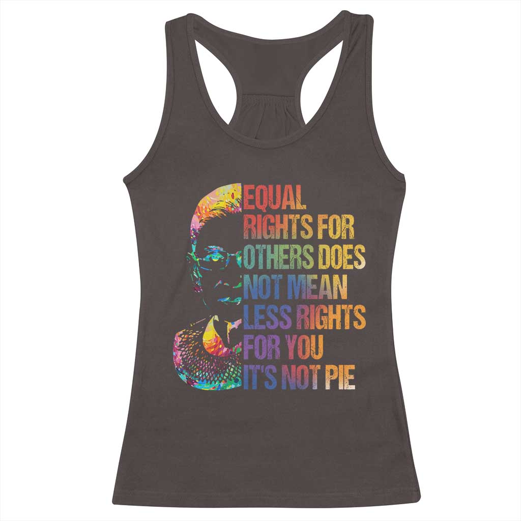 Notorious RBG Racerback Tank Top Feminist Citizen LGBTQ+ Equal Rights Advocate TS10 Dark Chocolate Print Your Wear