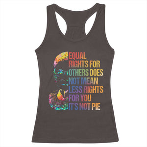 Notorious RBG Racerback Tank Top Feminist Citizen LGBTQ+ Equal Rights Advocate TS10 Dark Chocolate Print Your Wear