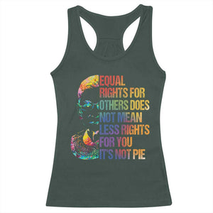 Notorious RBG Racerback Tank Top Feminist Citizen LGBTQ+ Equal Rights Advocate TS10 Dark Forest Green Print Your Wear