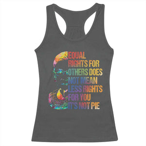 Notorious RBG Racerback Tank Top Feminist Citizen LGBTQ+ Equal Rights Advocate TS10 Dark Heather Print Your Wear