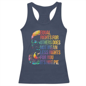 Notorious RBG Racerback Tank Top Feminist Citizen LGBTQ+ Equal Rights Advocate TS10 Navy Print Your Wear