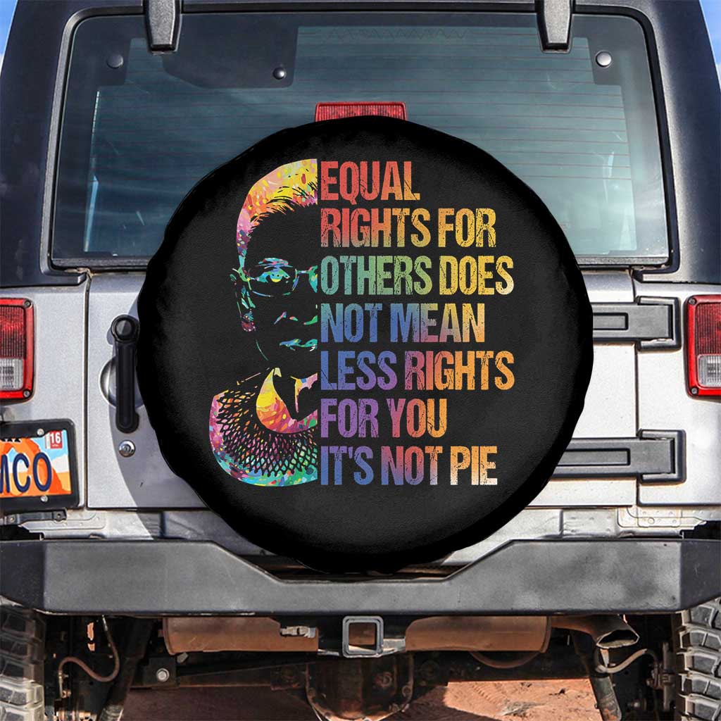 Notorious RBG Spare Tire Cover Feminist Citizen LGBTQ+ Equal Rights Advocate TS10 No hole Black Print Your Wear